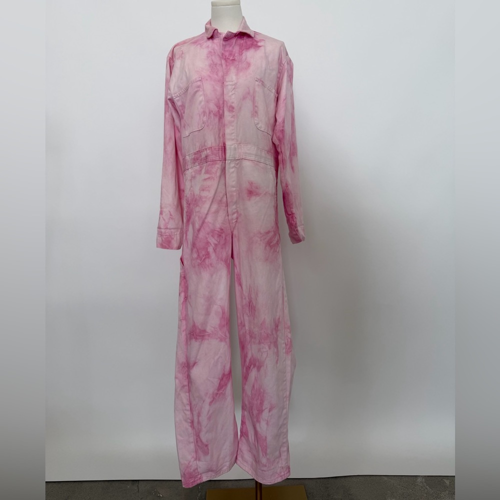 Red Kap Pink Tie-Dye Jumpsuit